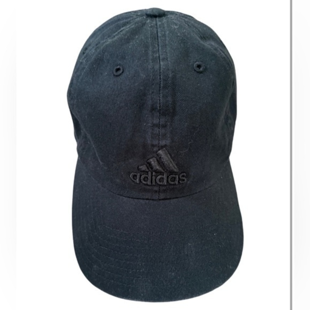 ADIDAS CLIMALITE hat black-on-black 100% cotton adjustable cap